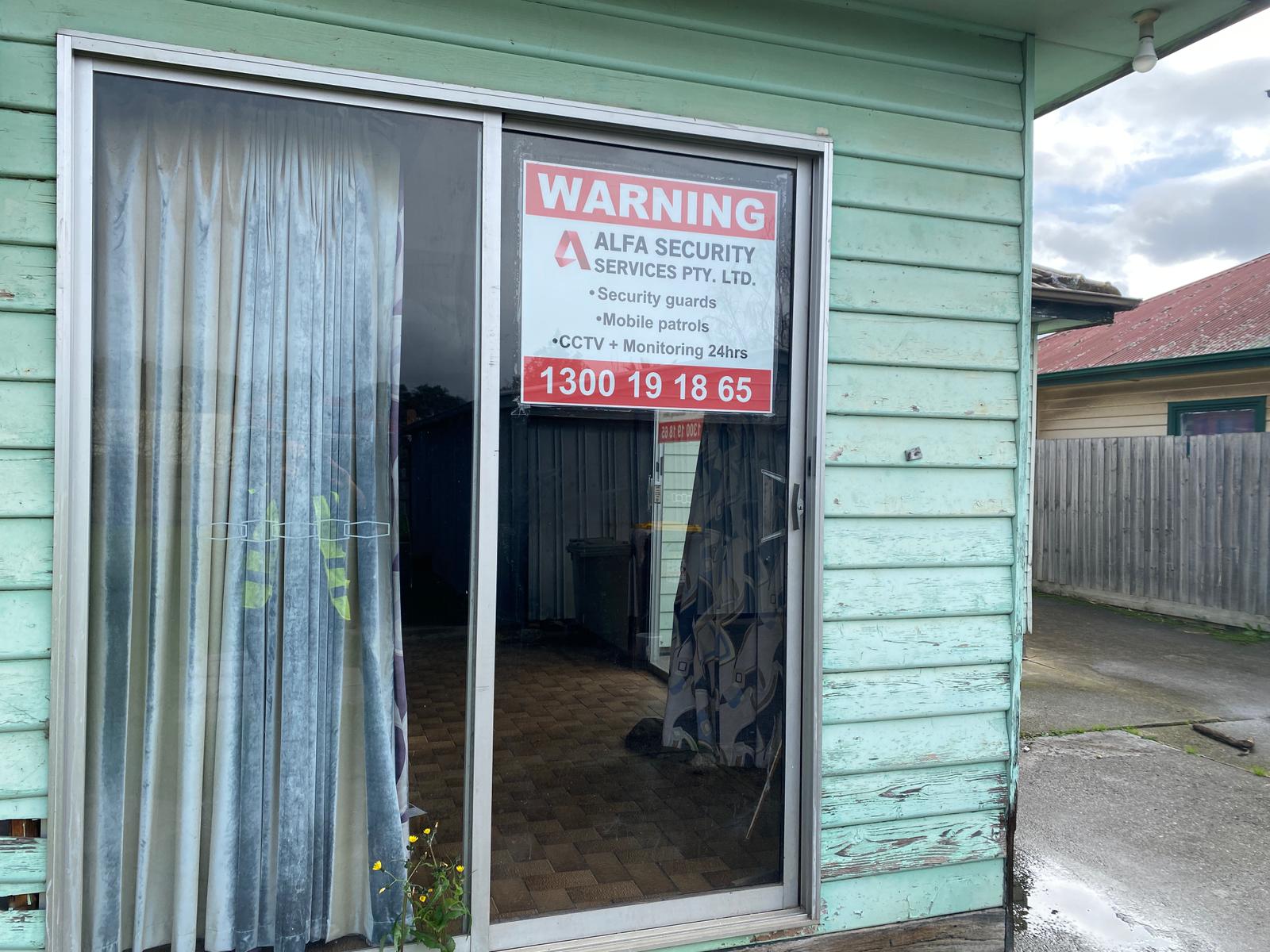 Warning sign