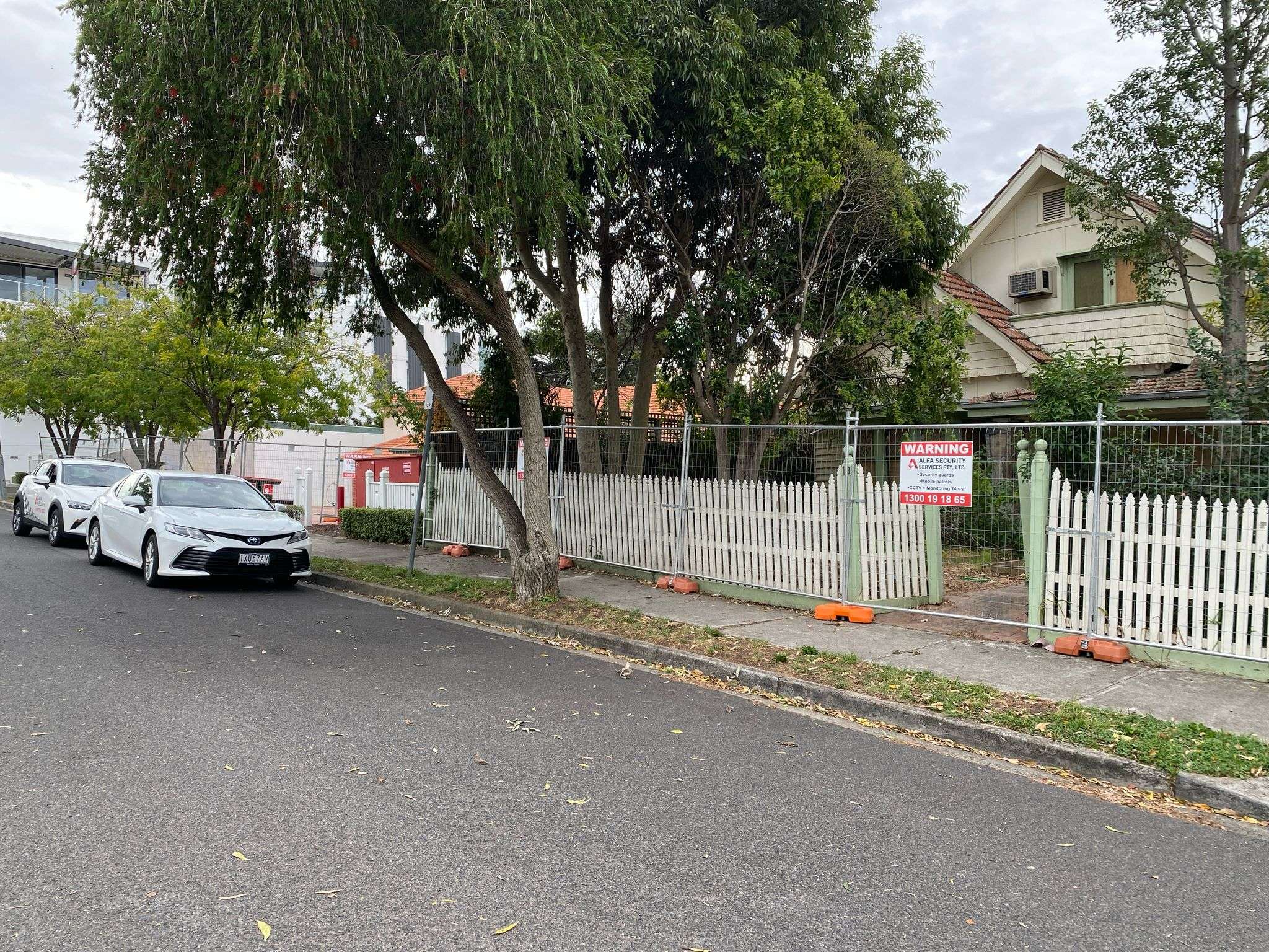 A street-side view of a suburban house